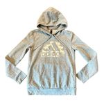 Adidas  grey hooded fleece lined sweatshirt size sml Photo 1