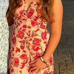 Sincerely Jules Strapless Halter Floral Maxi Dress – Size S NWOT Boho Summer Pink Photo 1