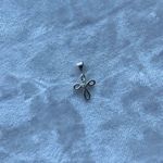 White Gold Cross Charm Photo 0