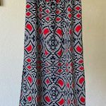 Soprano  pretty flowy geo Aztec midi skirt with side slits Photo 0