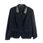 INC International Concepts Women's Shoulder Bling Blazer Black Size 1X Photo 0