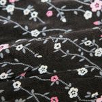 Dress Barn Vintage 90s  Black & Pink Floral Skirt Photo 6