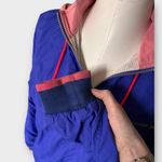 Nike Vintage 90s International Half-Zip Windbreaker Jacket Blue Pink Size M Photo 1