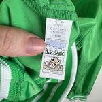 Aerie Offline by  Windbreaker Medium Green Hoodie Pullover Half Zip Lightweight Photo 6
