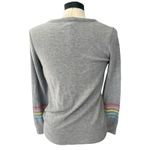 Chaser Rainbow Bolt Graphic Gray Lightweight Sweatshirt XS Retro 80s Kidcore Photo 1