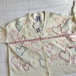 Kerri Rosenthal XOXO Heart Sweater Cardigan NEW Medium Red Photo 4
