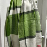 Hunter  Heavyweight Green Plaid Scarf. NWT Photo 0