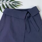 Loft Foldover Wrap Skirt in Navy Photo 7