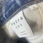 Petra 153 Denim Maxi Midi Skirt size L High Waist Distressed Slit Grunge NWT Blue Size L Photo 2