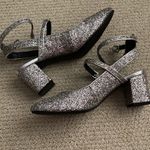 J.Crew NEW Indigo Rd Glitter Strappy Block Heel Sandals High Heels Size 8 NWOB Photo 3