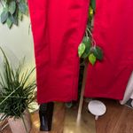 Lands' End  NWT Red Corduroy Mid Rise Straight Fit Size 18W Photo 3