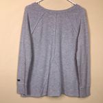 Calvin Klein Jeans Women’s Waffle Knit Gray V-Neck Long Sleeve Shirt Photo 5
