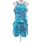 Lilly Pulitzer  Lala Halter Romper Blue Haven
Hey Soliel Sz M Photo 6