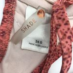 Shade & Shore Bikini Top Underwire Snake Print Pink 34B Photo 3