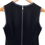 Elie Tahari Navy Lamb Leather Mila Sheath Dress New Photo 6