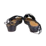 Dries Van Noten Dries‎ Van Noten Womens Black Fabric Lace Up Ankle Tie Flats Sandals Size 38 Photo 5