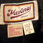Vintage Merona Sport Sz Medium High Rise Black Leather Cargo Straight Leg Pants Photo 13