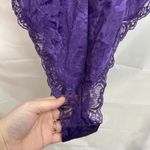 Victoria's Secret Vintage women's purple lace bow Teddy bodysuit lingerie large Photo 3
