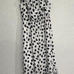 Lane Bryant Beauticurve x Dress Black/White Polka Dot Ruffle Maxi Stretch Photo 5
