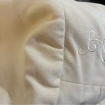 Vintage 80s Morgan Miller Embroidered Eyelet Jacket Cream Yellow 26W Photo 4