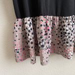 Kate Spade Black Broome Street Soiree Polka Dot Mixed Media Ruffle Hem Top Photo 6
