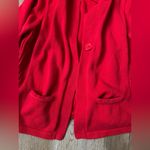 Notations VTG  Knit Cotton Vibrant Red Cardigan Sweater Buttons Thick Warm XL Photo 8