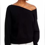 Line and Dot  Favorite Off Shoulder Ribbed Sweater in Black Size Large Photo 3