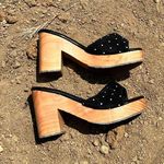 Los Angeles Apparel Platform slip on sandal slide 100% leather casual coastal hippie California Photo 3