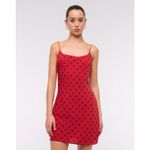 Abercrombie & Fitch The A&F Julia Slip Mini Dress in Red Dot Photo 2