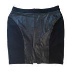 Lane Bryant  Womens Pencil Skirt Leather Look Faux Accent Black Size‎ 22 Photo 1