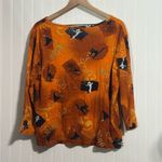 Jane Ashley Vtg 2X Halloween Top Sequin Grandmacore Novelty Y2K Plus Photo 2