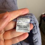 Flax  blue linen hooded maxi dress Photo 3