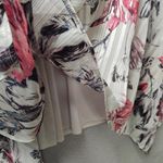 Jennifer Lopez  Floral Cold Shoulder Blouse - Pink, Black, Blue Photo 4