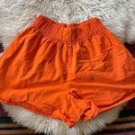 Energie Vintage 80s garment dyed cotton shorts orange high rise shorts vtg Photo 0