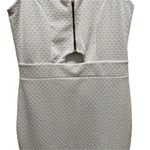 New Look  Textured Bodycon Cutout Mini Dress White Size 10 Photo 2