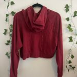 Alphalete Women’s  Maroon Red Cropped Lightweight Sweatshirt Size L Photo 2