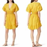 Saylor Adrianne Dress in Yellow Mini Sundress Size Small Photo 9