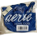Aerie American Eagle Women’s Unlined Underwire Blue Denim Look Bra 34D Photo 5
