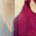Lululemon  All sport Bra Hyper Stripe Bordeaux Drama Bumble Berry size 6 Photo 2