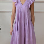 Mille Catarina Dress in Taffy Purple Double Gauze Cotton Resort Travel Size M Size M Photo 0
