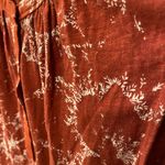 Lucky Brand Rust Floral Babydoll Peplum Ruffle Sleeveless Tank Top Feminine Photo 3