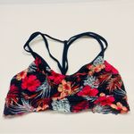 PINK - Victoria's Secret Victoria's Secret Pink Lace Bralette‎ Bra Racerback Unlined Size Small Tropical Photo 6