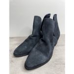 Free People  Boots Size 9 V Black Suede Leather Ankle Booties Size 39EU Western Photo 1