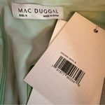 Mac Duggal Sheer Skirt Puff Sleeve Dress 68266 Mint Green Women’s Sz 6 NWT Photo 5