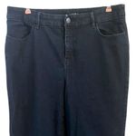 Chico's  Trouser Wide Leg Jeans Pants Size 2 Large 12 Dark Wash Photo 8