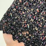 Anthropologie  Kimchi Blue Medium Black Floral Lace Shorts with Pockets Photo 8
