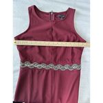 Romeo + Juliet Couture Dress In Wine Burgundy With Sequin Accent And Keyhole Photo 10
