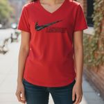 Nike Women's Dri-FIT Lacrosse scoop neck short sleeve shirt small Photo 3