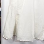 Catherines  Plus Size 26W 28W Midi Skirt 3X White Linen A-Line Flared Elastic 641 Photo 3