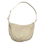 Vintage 80s Gasson Crescent Leather Beige‎ Shoulder Bag Retro Minimalist Casual White Photo 1